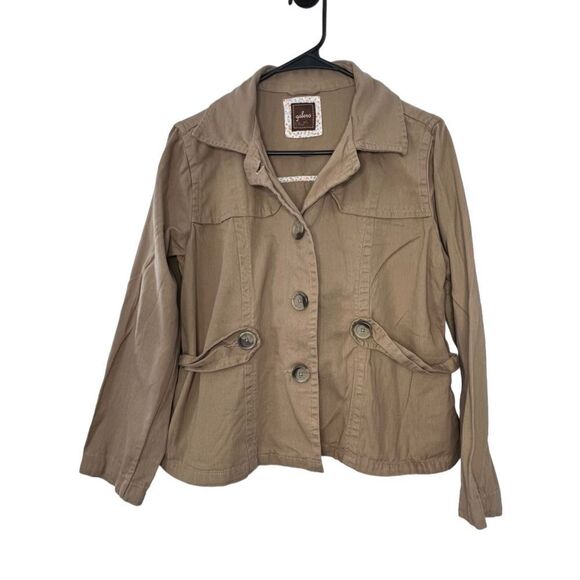 Vintage Galeno Button Up Lightweight Collared Jacket - Picture 1 of 4
